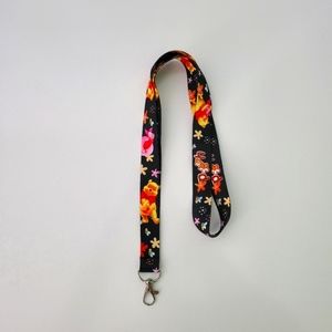 Disney Classic Black Winnie the Pooh Lanyard